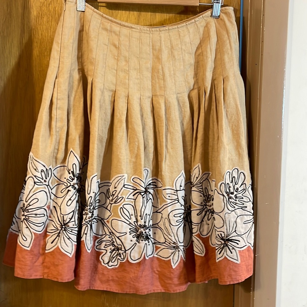 Lafayette 148 Lennon appliquéd skirt